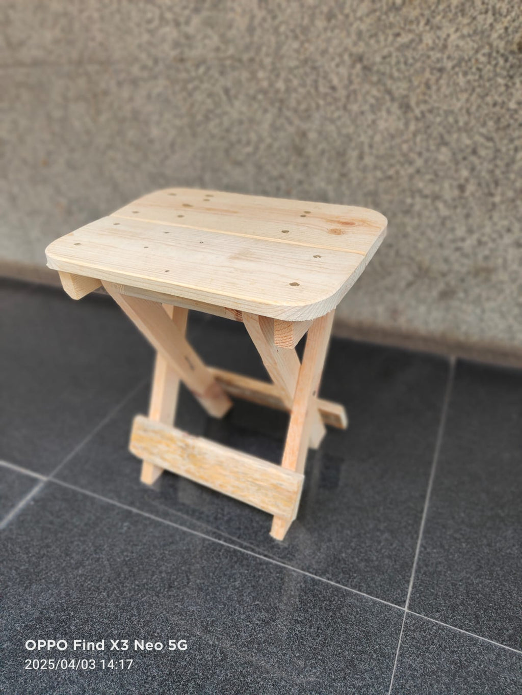 Wooden Foldable Stool