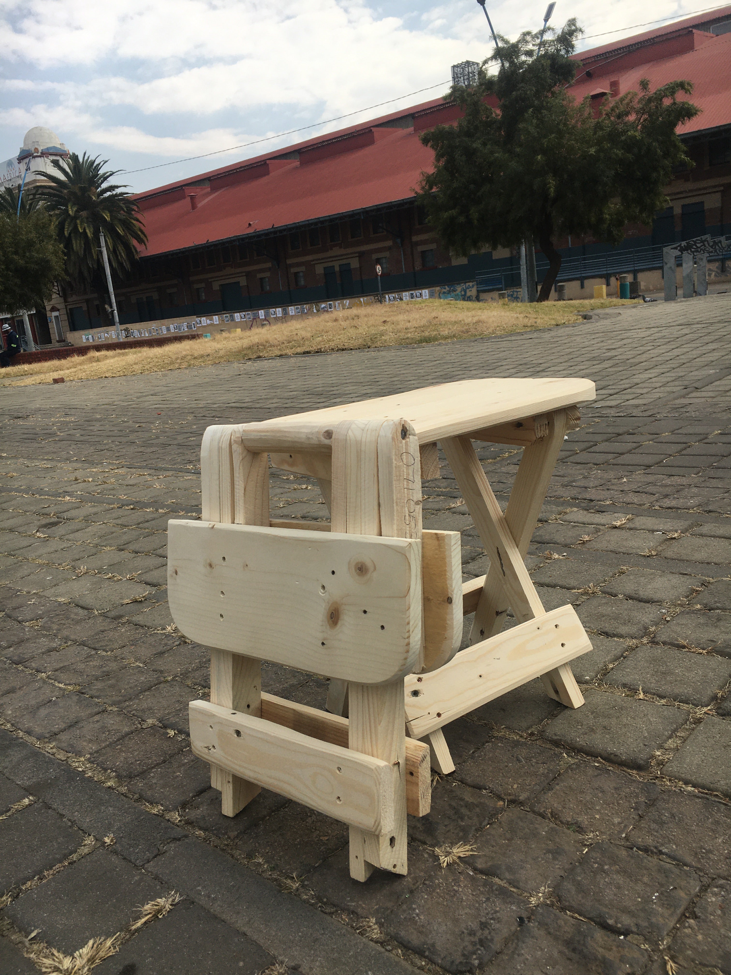 Wooden Foldable Stool
