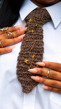Accessorised Tie (Lulu's Yarn & Stitches)