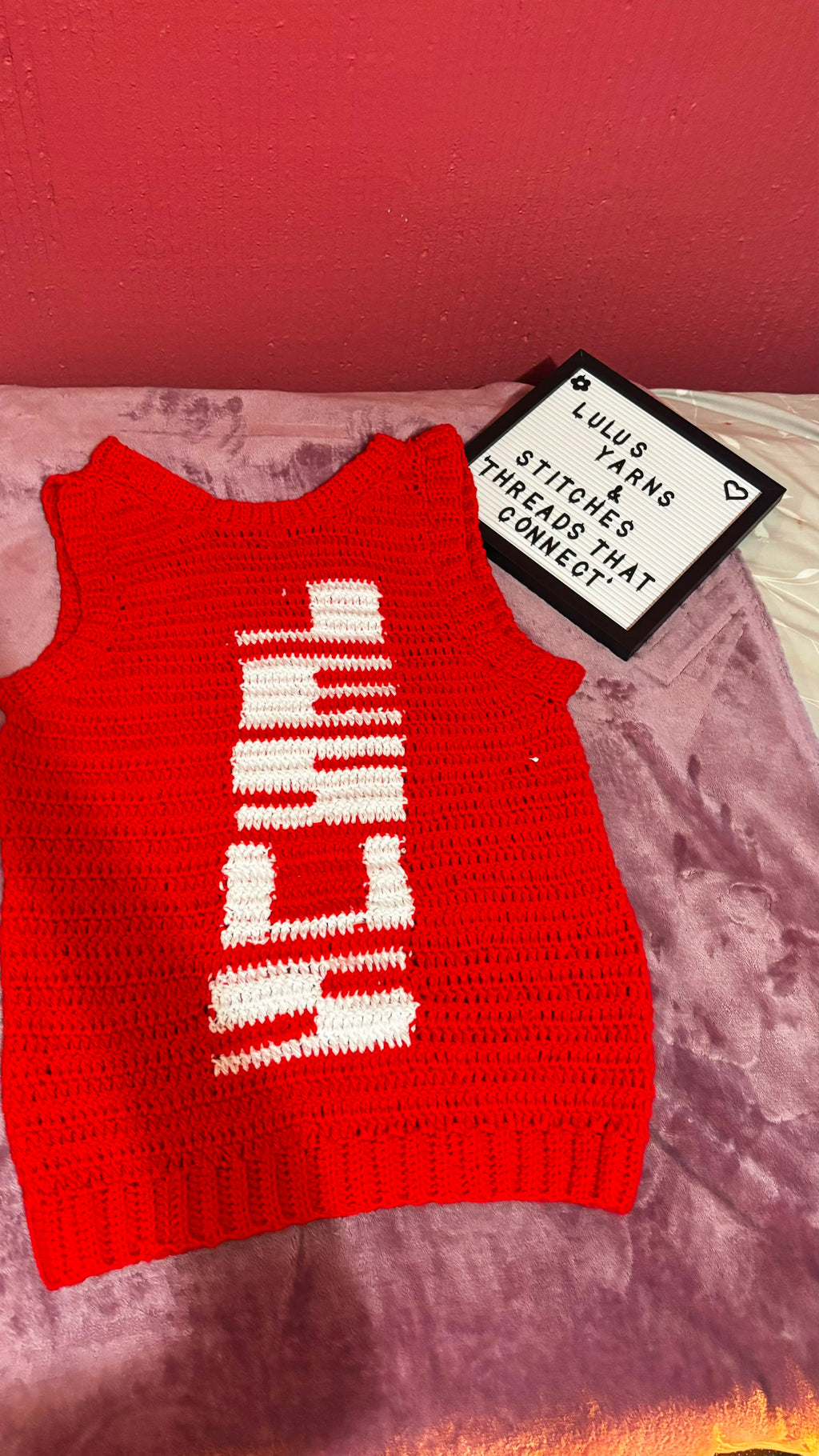 Lulu's Yarn & Stitches Sweater Vest