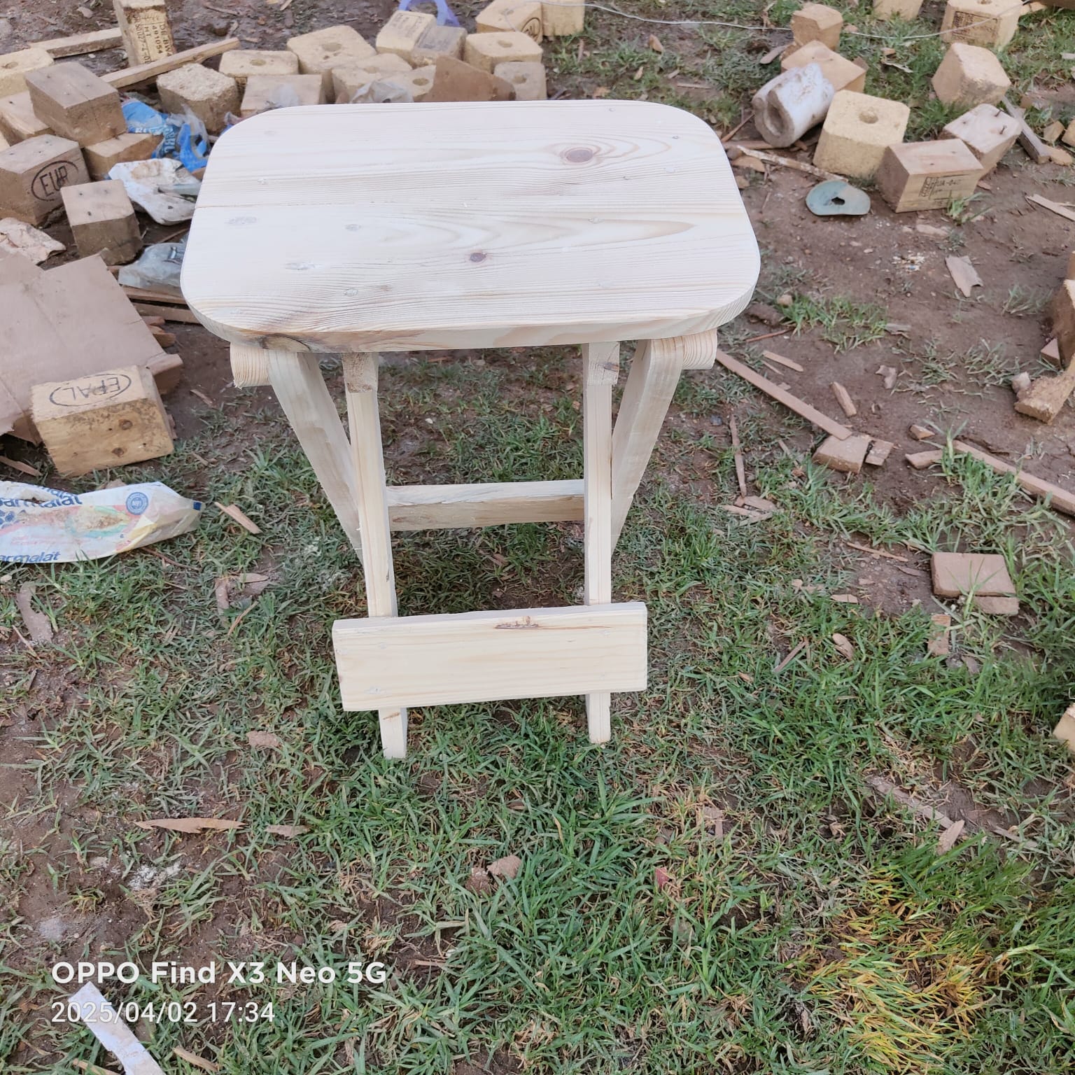 Wooden Foldable Stool