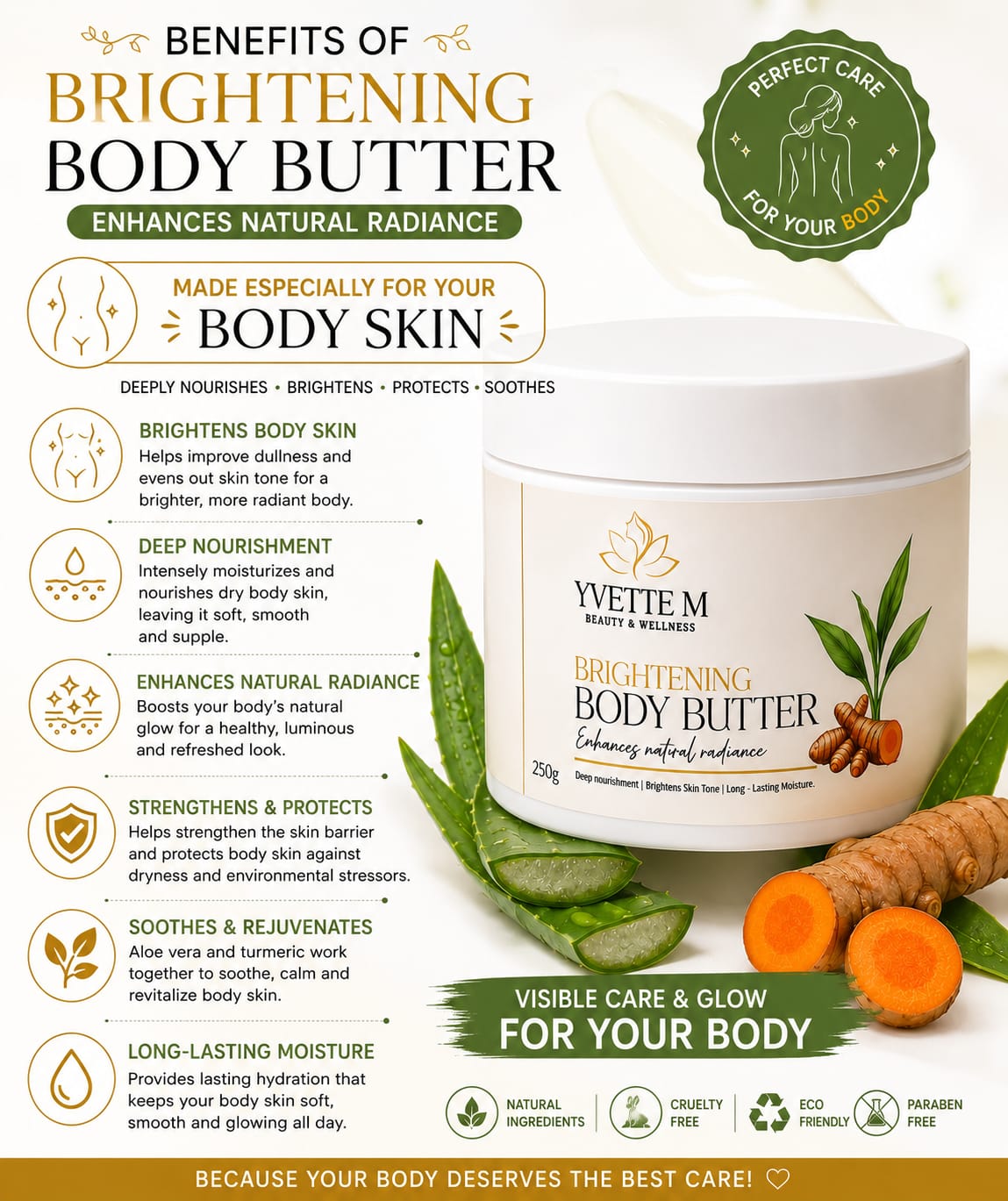 Brightening Body Butter (Yvette M Beauty)